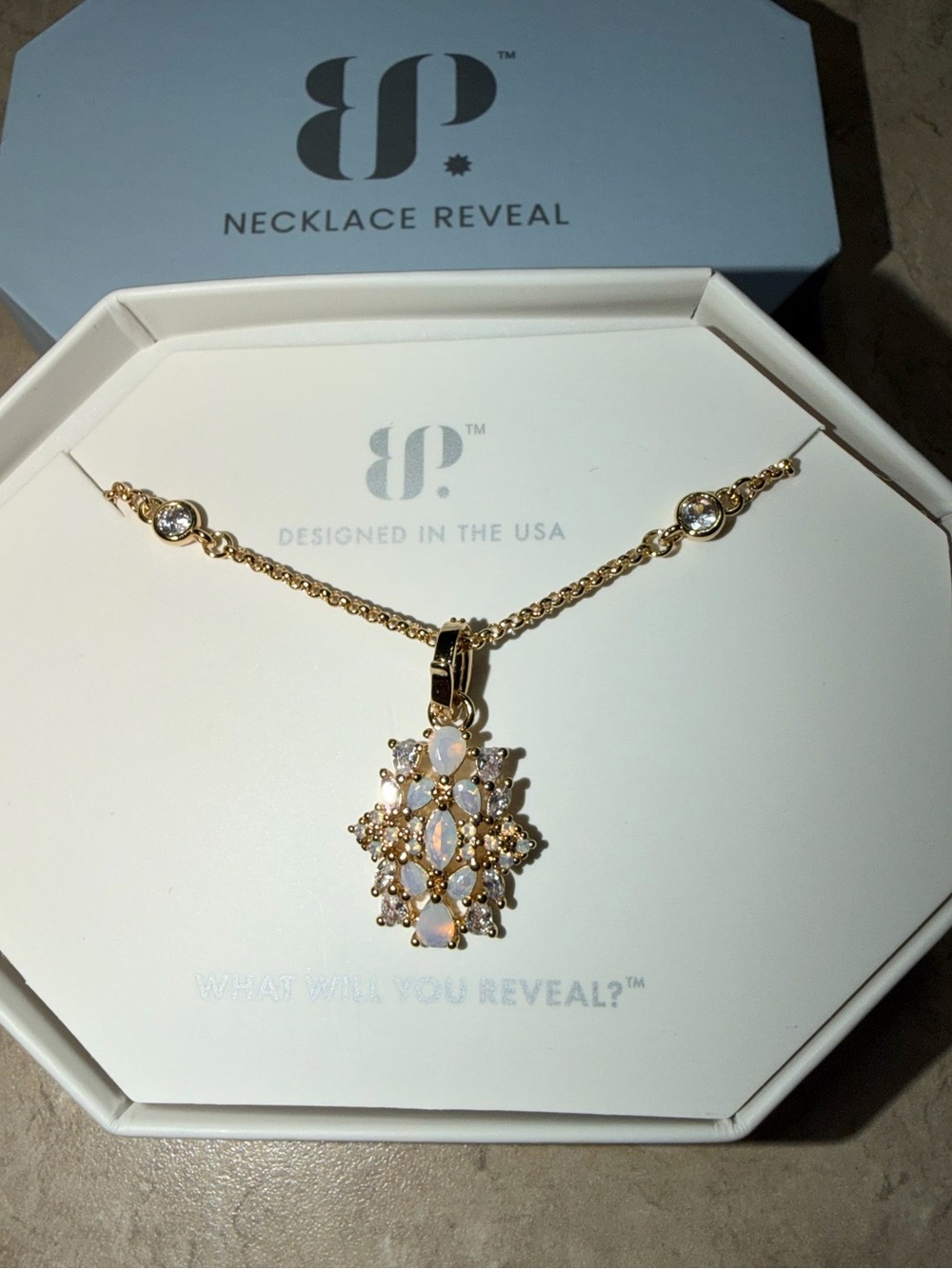 BP Exclusive Bring Back Necklace-Extra Is Always Welcome Moonstone on Gold